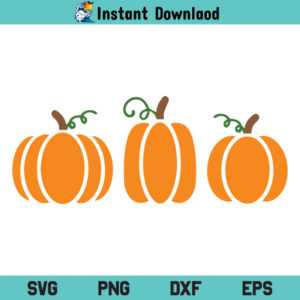 Pumpkin Clipart SVG, Pumpkin SVG Cut File, Halloween Pumpkin SVG File SVG, Fall Pumpkin SVG, Pumpkin SVG, 3 Pumpkin SVG