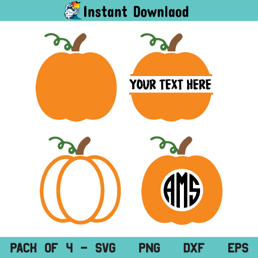 Pumpkin Split Monogram SVG, Pumpkin SVG, Pumpkin Monogram SVG, Pumpkin Outline SVG, Pumpkin SVG, Halloween SVG, Fall Pumpkin SVG, Pumpkin SVG Bundle