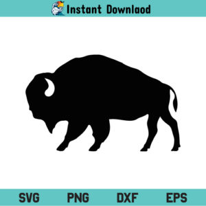 Bison SVG, Black Bison SVG, Bison Animal SVG, Bison