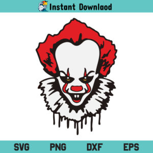 Pennywise SVG, Pennywise SVG File, Pennywise Clown It SVG, Pennywise Halloween SVG, Dancing Clown SVG