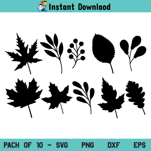 Fall Leaves SVG, Fall Leafs SVG, Autumn Leaves SVG, Fall SVG, Autumn SVG, October SVG, Cute Fall SVG