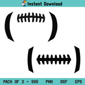 Football Laces SVG, Football Laces SVG File, Football Stitch SVG, Football Outline SVG, Football SVG