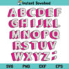 Polka Dot Font SVG, Polka Dot Alphabet SVG, Polkadot Monogram SVG, Polka Dot Letter SVG, Dotted Font SVG, Polka Dot Font