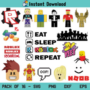 Roblox SVG, Roblox Logo SVG, Roblox Game SVG, Eat Sleep Roblox Repeat SVG, Roblox Character SVG, Roblox