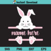 Bunny Name Frame SVG