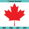 Canada Maple Leaf SVG, Canada SVG, Maple Leaf SVG, Canada Leaf SVG, Canadian Red Leaf SVG