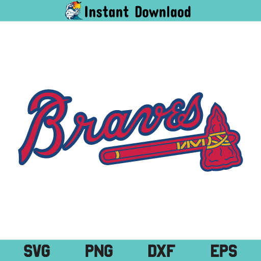 Braves Baseball SVG, Braves Baseball Logo SVG, Braves SVG, Baseball SVG, Braves Baseball