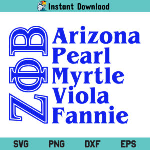 Zeta Phi Beta Arizona Pearl Myrtle Viola SVG, Zeta Phi Beta SVG, Zeta Phi Beta Arizona Pearl SVG, Arizona Pearl Myrtle Viola SVG