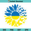 Ukrainian Sunflower SVG, Ukraine Sunflower SVG File, Peace for Ukraine SVG, Stand With Ukraine SVG, Ukraine, Sunflower