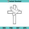 Dove Cross SVG, Cross with Dove SVG, Dove Bird Cross SVG, Dove Cross