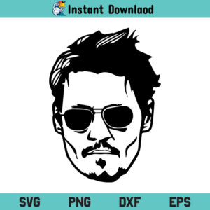 Johnny Depp SVG, Johnny Depp SVG File, Johnny Depp T Shirt Design SVG, Johnny Depp