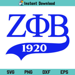 Zeta Phi Beta SVG, ZOB 1920 SVG, Zeta Phi Beta 1920 SVG, Zeta Phi Beta Cut File, Zeta Phi Beta