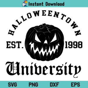 Halloweentown University SVG Digital File, Halloweentown University SVG Cut File, Halloweentown University 1998 Pumpkin SVG, Halloweentown University Download SVG