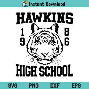 Hawkins High School SVG, Hawkins High School SVG, Tiger SVG, Hawkins High School SVG Cut File, Hawkins High School Digital SVG File, PNG