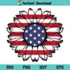 American Flag Sunflower Tshirt SVG, American Flag Sunflower SVG Instant Download, US American Flag SVG, Sunflower SVG, Tshirt SVG