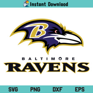 Baltimore Ravens Logo SVG, Baltimore Ravens SVG, Baltimore Ravens NFL SVG Baltimore Ravens Digital SVG File, NFL SVG, NFL Logos SVG, Baltimore Ravens PNG