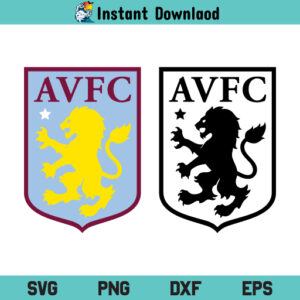 AVFC SVG, AVFC SVG Bundle, AVFC SVG Cut File, AVFC Silhouette, AVFC Cricut, AVFC