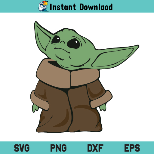 Baby Yoda Star Wars SVG Cut File, Baby Yoda Star Wars Digital SVG File ...