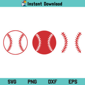 Baseball SVG, Baseball SVG Files For Cricut, Baseball Threads Stitches SVG, Baseball Clipart, Baseball Vector SVG, Baseball Silhouette Cut File, Baseball SVG PNG DXF