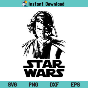 Anakin Skywalker Star Wars SVG, Anakin Skywalker Star Wars PNG, Anakin Skywalker Star Wars Cricut, Anakin Skywalker Star Wars