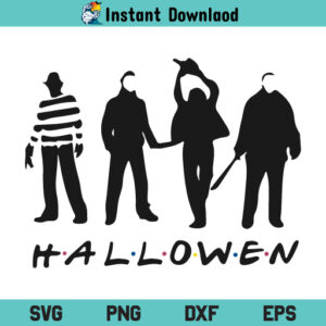 Friends Horror Halloween SVG, Friends Horror Halloween PNG, Friends SVG, Halloween SVG, Friends Horror Halloween Cricut File, Friends Horror Halloween SVG Cut File