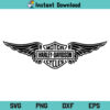 Harley Davidson Wings SVG PNG