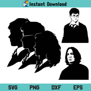 Harry Potter Characters SVG, Harry Potter Characters SVG Cut File, Harry Potter Characters SVG Files For Cricut, Harry Potter Characters Silhouette Cut File, PNG, T Shirt Design SVG