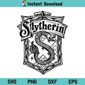 Slytherin SVG, Slytherin SVG Cut File, Slytherin SVG Files For Cricut, Slytherin Silhouette Cut File, Slytherin, PNG, T Shirt Design SVG