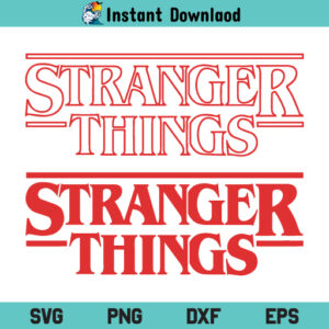 Stranger Things Logo SVG, Stranger Things Logo SVG Cut File, Stranger Things Logo SVG Files For Cricut, Stranger Things Logo, DXF, PNG, T Shirt Design SVG