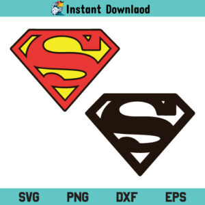 Superman Logo SVG, Superman Logo SVG Cut File, Superman Logo SVG Files For Cricut, Superman Logo Silhouette Cut File, Superman Logo, PNG, T Shirt Design SVG
