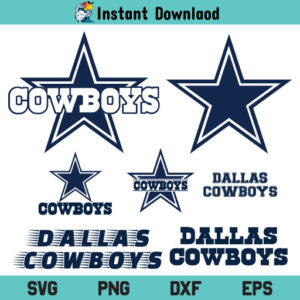 Cowboys SVG, Dallas Cowboys Football Logo SVG Cricut File