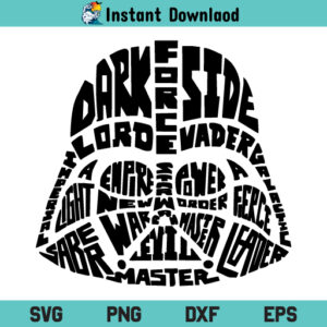 Darth Vader SVG, Star Wars SVG Cricut File